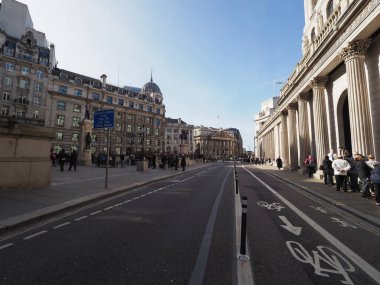 LONDON, UK - CIRCA OCTOBER 2022: People queueing at Bank of England BoE