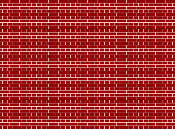 Red Bricks Wall English Bond Illustration Useful Background — Stock Vector