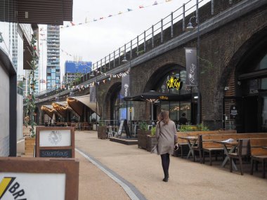 LONDON, UK - CIRCA OCTOBER 2022: Circus West village at Battersea Power Station