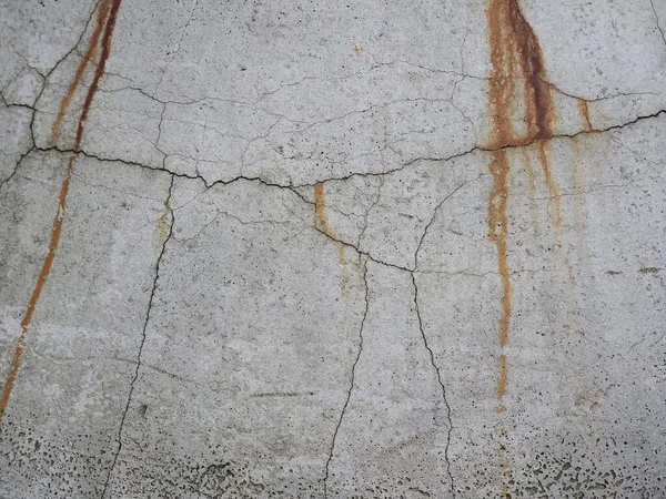 Cracked Weathered Grey Concrete Texture Useful Background — Foto Stock
