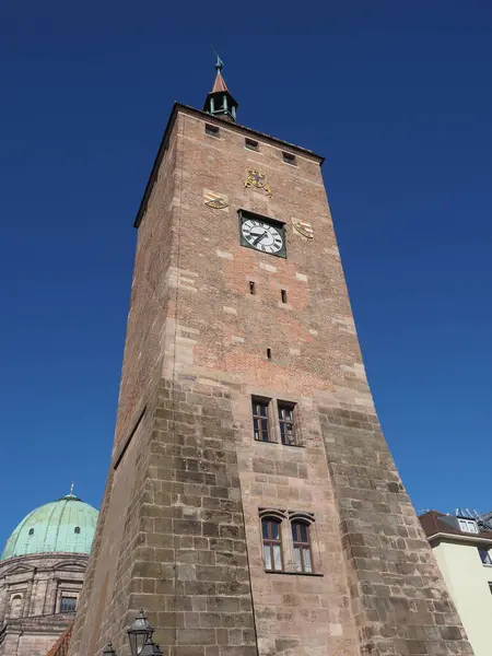 Weisser Turm Traduction Tour Blanche Nuernberg Allemagne — Photo