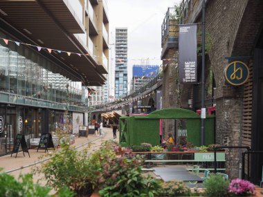 LONDON, UK - CIRCA OCTOBER 2022: Circus West village at Battersea Power Station