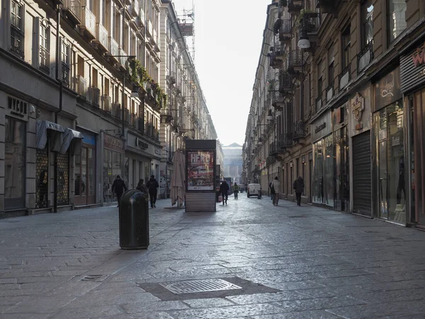 Turin Talya Crca February 2023 Garibaldi Ana Caddesindeki Insanlar — Stok fotoğraf