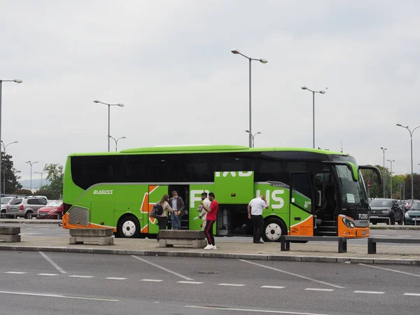 stock image BRATISLAVA, SLOVAKIA - CIRCA SEPTEMBER 2022: Flixbus bus at Stefanik Airport