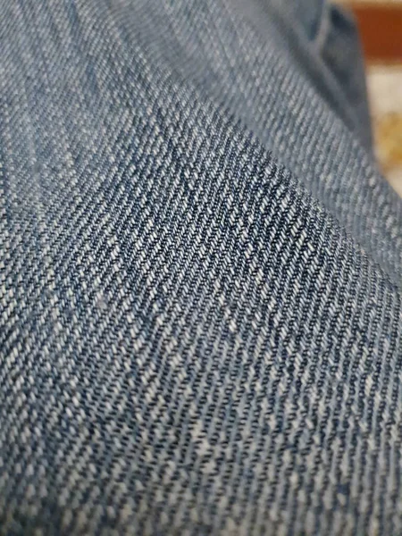 Textura Tecido Jeans Azul Útil Como Fundo — Fotografia de Stock