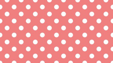 Beyaz renk benekler açık mercan kırmızısı üzerindeki desen arkaplan olarak kullanışlı