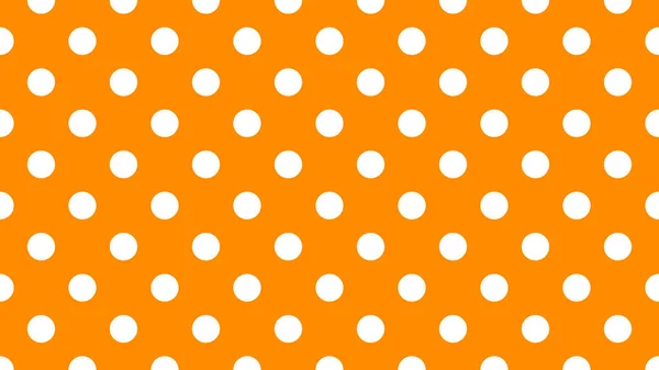 Motivo Pois Colore Bianco Arancio Scuro Utile Come Sfondo — Vettoriale Stock