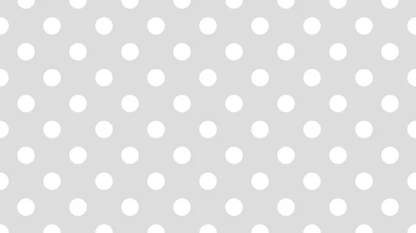 White Colour Polka Dots Pattern Gainsboro Grey Useful Background — Stock Vector