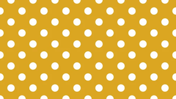 背景として役に立つ金色の茶色の上に白い色の水玉模様 — ストックベクタ