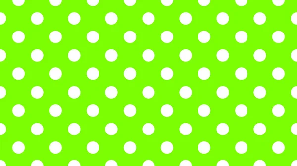 Bílá Barva Polka Tečky Vzor Přes Trávník Zelená Užitečné Jako — Stockový vektor