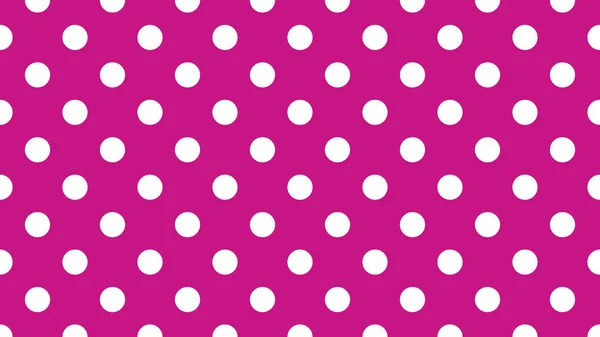 中紫红色粉红上的白色圆点图案作为背景很有用 — 图库矢量图片