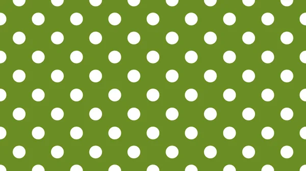 Biały Kolor Polka Kropki Wzór Oliwkowy Zielony Przydatny Jako Tło — Wektor stockowy