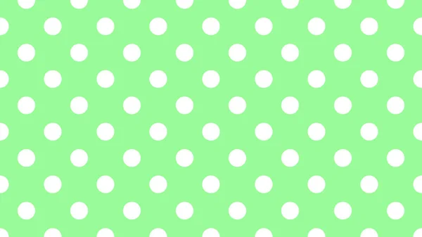 Motif Pois Couleur Blanche Sur Vert Pâle Utile Comme Fond — Image vectorielle