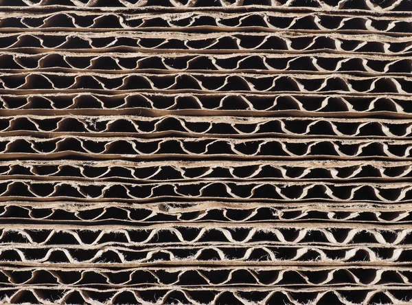 Braune Wellpappe Textur Nützlich Als Hintergrund — Stockfoto