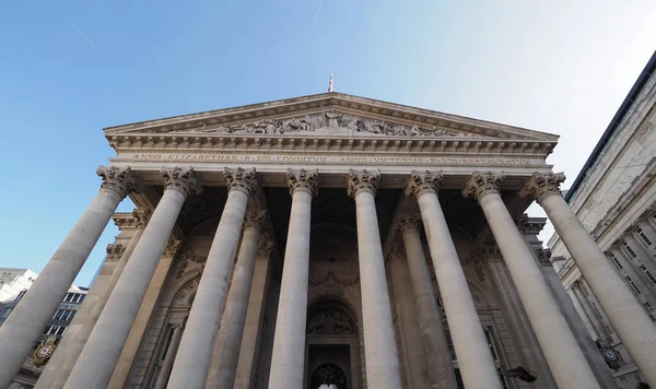Das Gebäude Der Royal Exchange London Großbritannien — Stockfoto