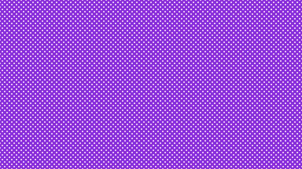 背景として有用な青紫色の上に白い色の水玉模様 — ストックベクタ