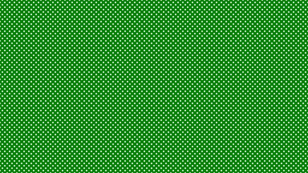 Белый Цвет Полька Точки Узор Над Зеленым Полезным Качестве Фона — стоковый вектор