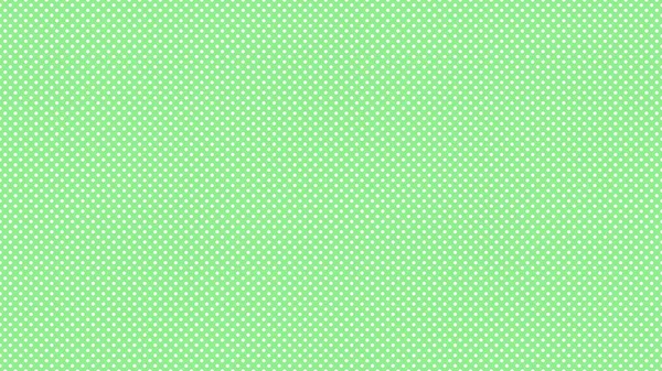 白色の水玉模様が背景として役立つ緑の上に — ストックベクタ
