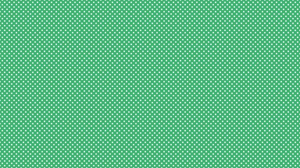 背景として有用な中海緑の上に白い色の水玉模様 — ストックベクタ