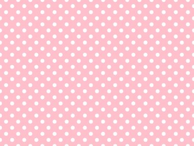 white polka dots pattern over pink useful as a background
