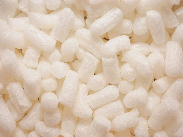 Industrial Style White Polystyrene Beads Texture Useful Background — Stock Photo, Image