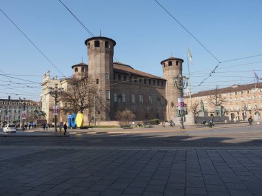 TURIN, ITALY - CIRCA FEBRUARY 2023: The Piazza Castello square