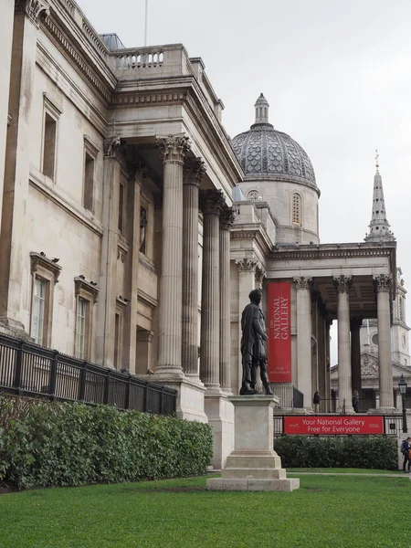 London Circa October 2022 Trafalgar Square National Gallery Martin Fields — 图库照片