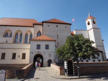 BRNO, CZECH CUMHURİYETİ - CRCA EPTEMİ 2022: Tepedeki Dökük Şato