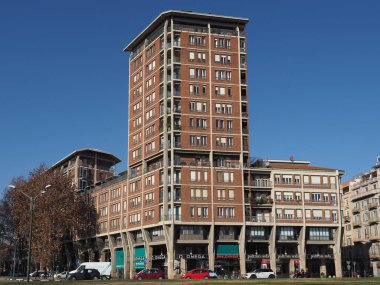 TURIN, ITALY - CIRCA JANUARY 2023: BBPR tower designed by BBPR architects from Milan