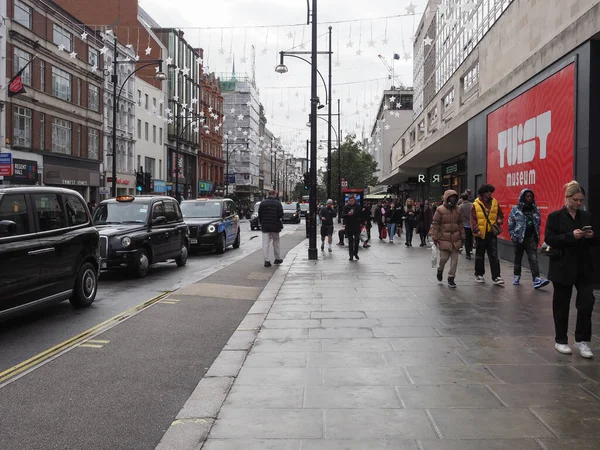 ロンドン イギリス Circa 2022年10月 オックスフォード ストリートの人々 — ストック写真
