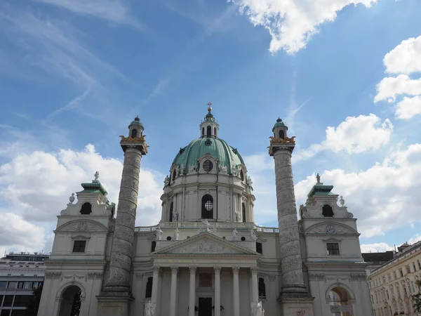 Stock image Karlskirche translation St Charles Borromeo church in Vienna, Austria