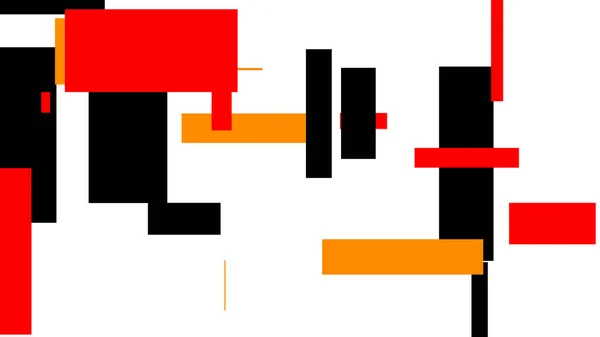 Rot Schwarz Orange Formen Muster Über Weiß Nützlich Als Hintergrund — Stockfoto