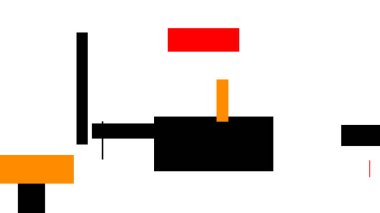 Kırmızı siyah turuncu şekiller beyaz üzerinde bir arkaplan olarak kullanışlı