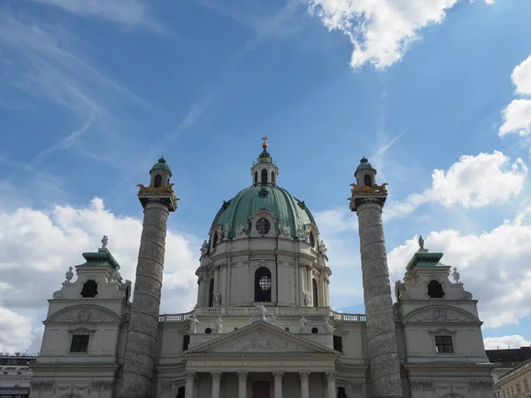 stock image Karlskirche translation St Charles Borromeo church in Vienna, Austria