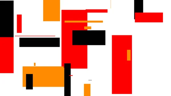 Rot Schwarz Orange Formen Muster Über Weiß Nützlich Als Hintergrund — Stockfoto