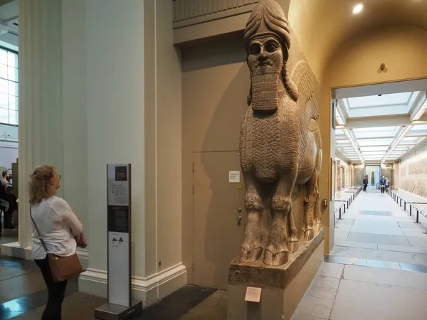 Circa October 2022 Assyrian Winged Sons Palace Sargon British Museum — 스톡 사진