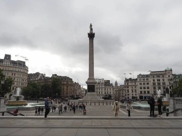 Londres Royaume Uni Circa Octobre 2022 Trafalgar Square Avec Colonne — Photo