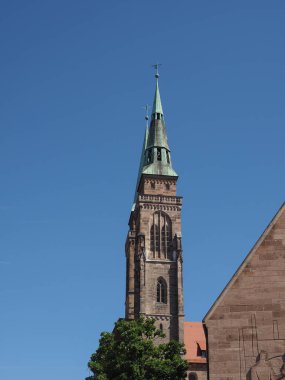 St Lorenz, çeviri St Lawrence, Nuernberg, Almanya 'daki Evanjelik Lüteryen Kilisesi
