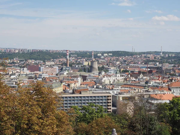 Вигляд Повітря Місто Брно Чехія — стокове фото