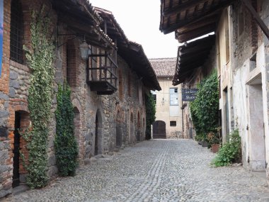 Ricetto fortified medieval village in Candelo, Italy