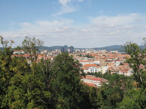 Luftaufnahme Der Stadt Brünn Tschechische Republik — Stockfoto