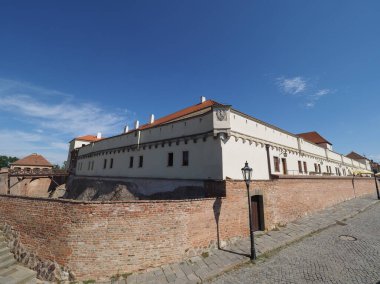 Çek Cumhuriyeti 'nin Brno tepesindeki Spilberk kalesi