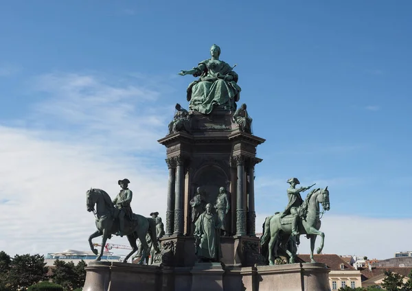 Maria Theresien Denkmal Tradução Maria Theresia Monumento Pelo Escultor Caspar — Fotografia de Stock