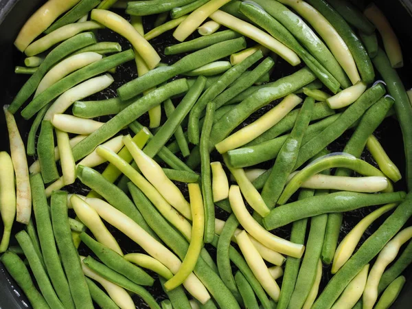 Judías Verdes Amarillas Legumbres Comida Vegetariana — Foto de Stock