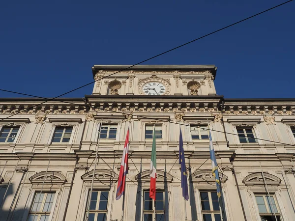 Rathaus Palazzo Citta Turin Italien — Stockfoto
