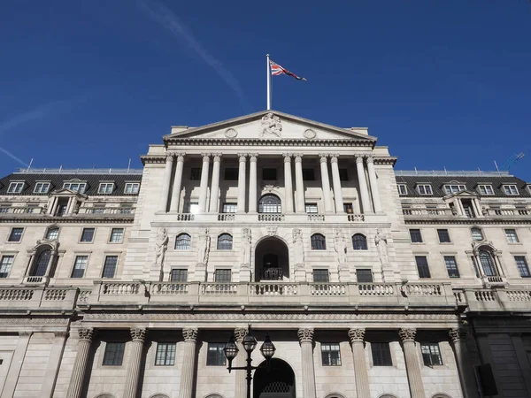 Bank England Boe London Großbritannien — Stockfoto