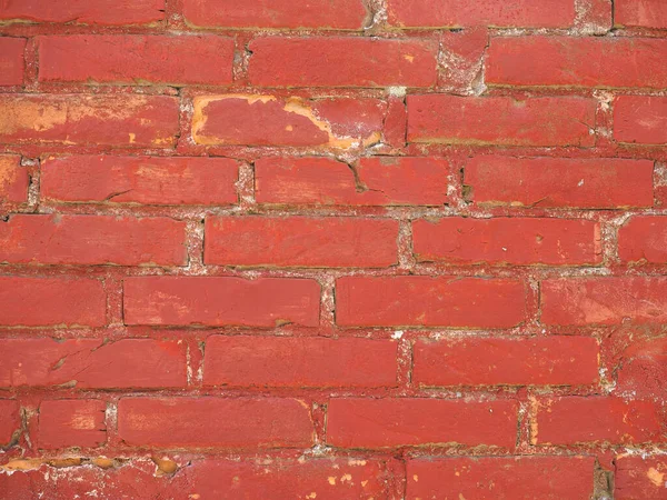Sanayi Tipi Kırmızı Tuğla Duvar Arka Plan Olarak Kullanışlı — Stok fotoğraf