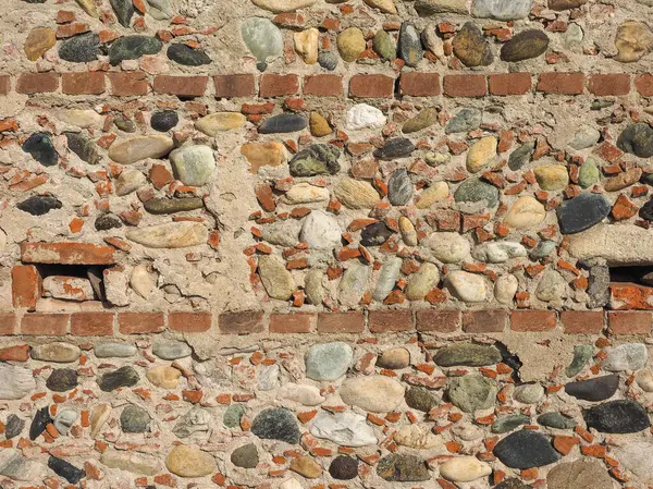 Vecchio Muro Mattoni Stile Industriale Utile Come Sfondo — Foto Stock