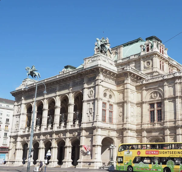 Wiedeń Austria Circa Wrzesień 2022 Wiener Staatsoper Tłumaczenie Wiedeńska Opera — Zdjęcie stockowe