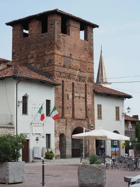 Candelo Italy Circa Ιούλιος 2022 Ricetto Οχυρωμένο Μεσαιωνικό Χωριό — Φωτογραφία Αρχείου